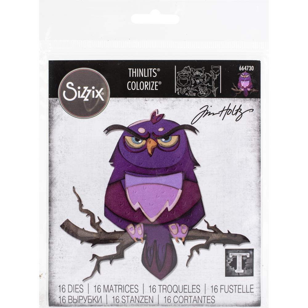 Sizzix Thinlits Dies By Tim Holtz 16/Pkg Arthur Colorize Sizzix Thinlits Dies By Tim Holtz 16/Pkg Arthur Colorize